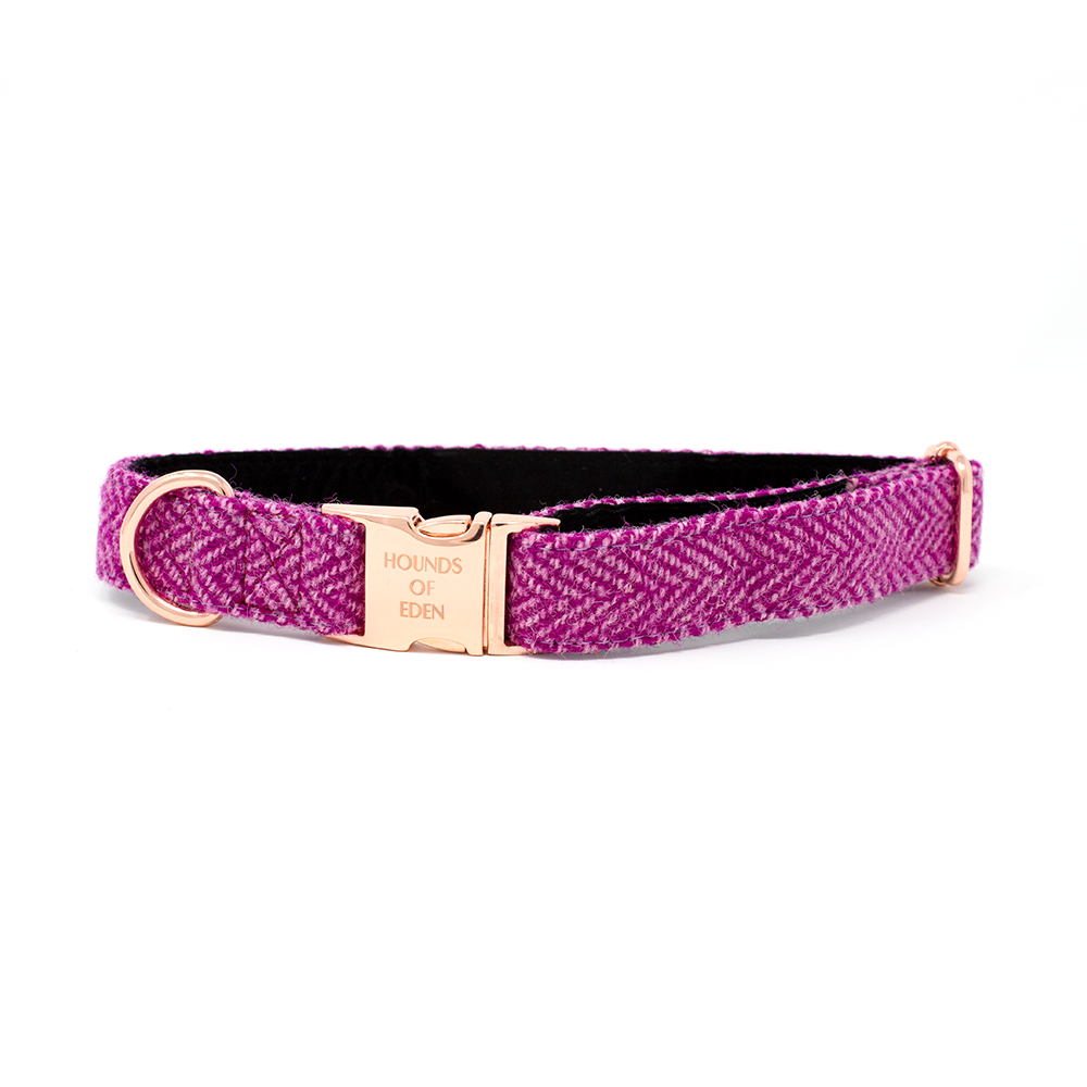 'Bella' - Pink Herringbone Dog Harness - The Bark Market