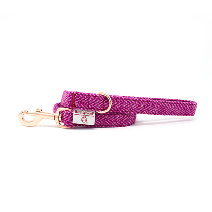 'Bella' - Pink Herringbone Dog Harness - The Bark Market