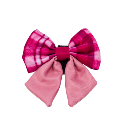 Rose Berry Plaid - Adjustable Dog Harness (XXS-XS) - The Bark Market