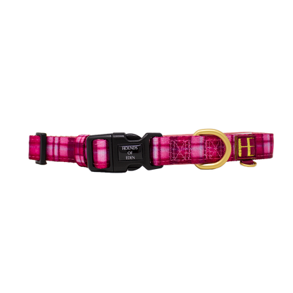 Rose Berry Plaid - Adjustable Dog Harness (XXS-XS) - The Bark Market