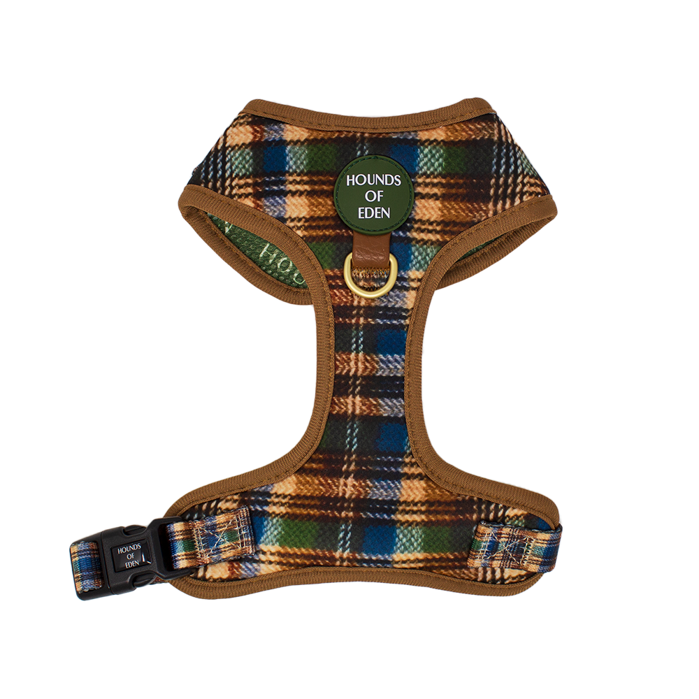 Oak Forest Plaid Dog Harness (XXS-XS) - The Bark Market