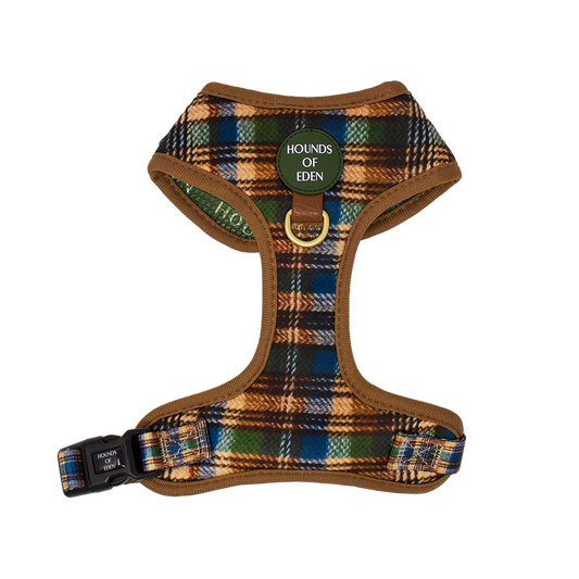 Oak Forest Plaid Dog Harness (XXS-XS) - The Bark Market