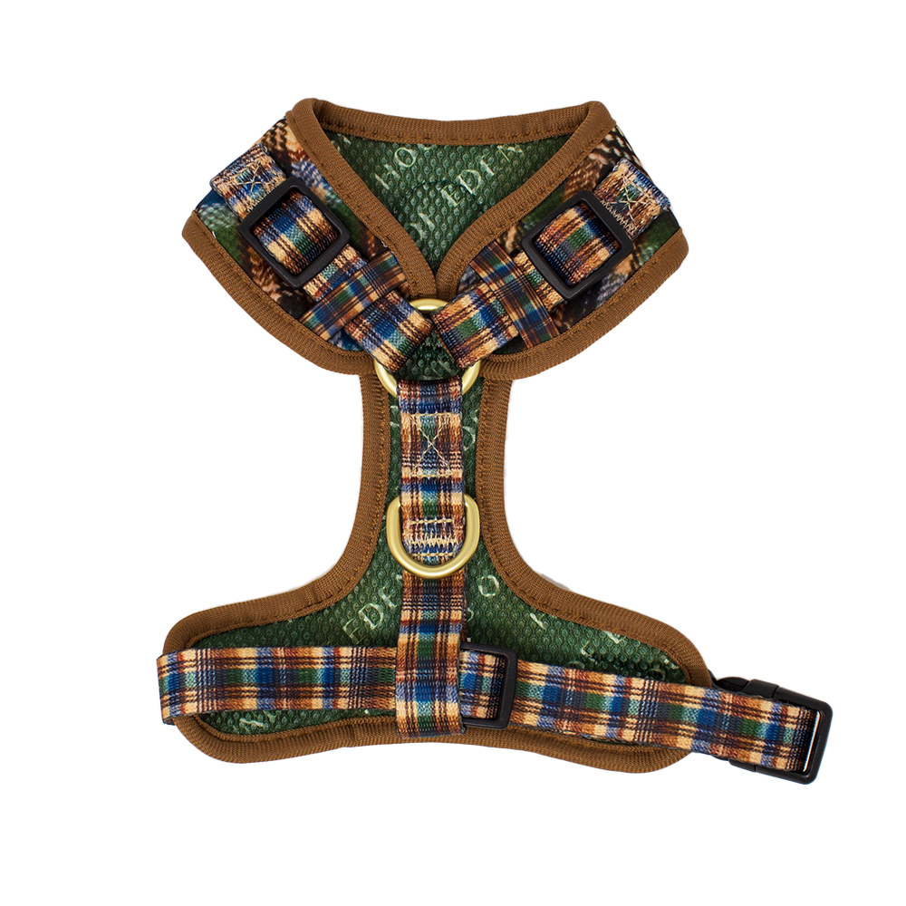 Oak Forest Plaid Dog Harness (XXS-XS) - The Bark Market