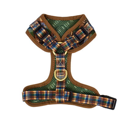Oak Forest Plaid Dog Harness (XXS-XS) - The Bark Market