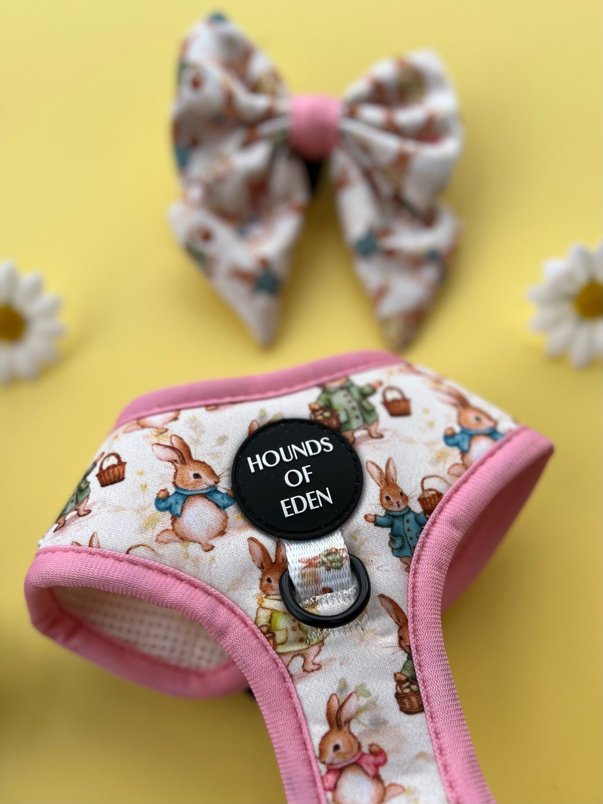 Bunny Tales - Pink, Dog Harness (XXS-XS) - The Bark Market