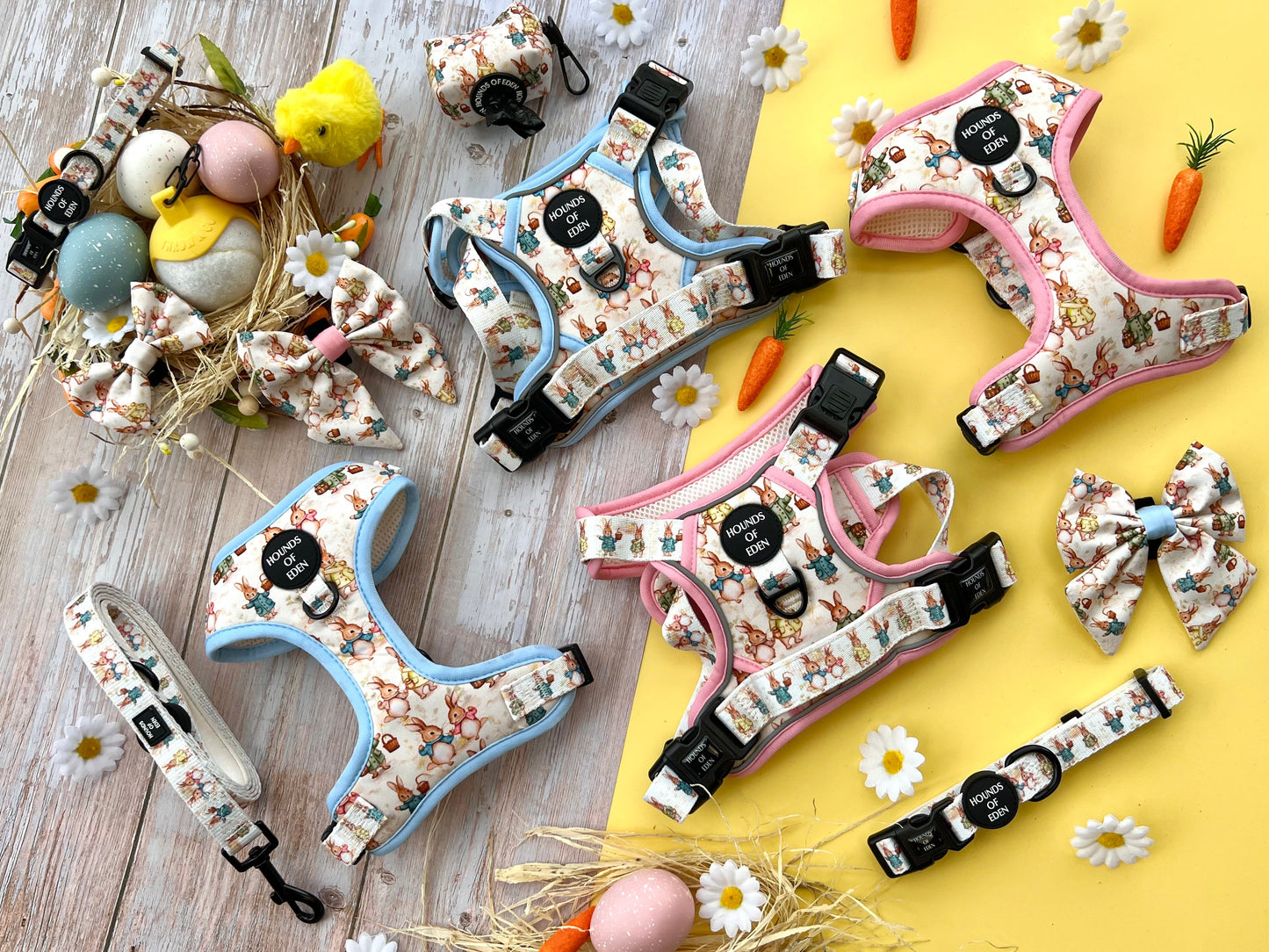 Bunny Tales - Pink, Dog Harness (XXS-XS) - The Bark Market