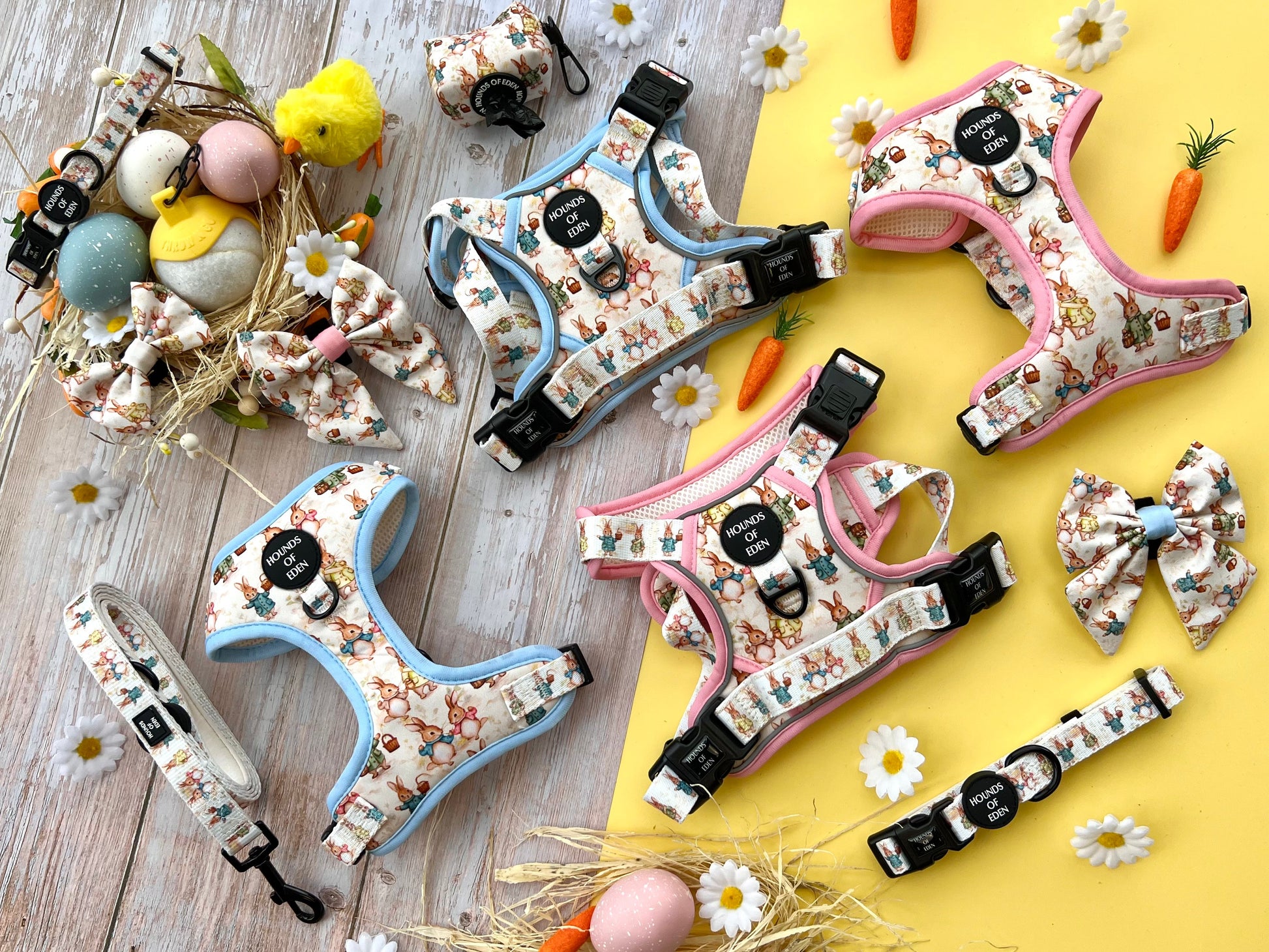 Bunny Tales - Pink, Dog Harness (XXS-XS) - The Bark Market