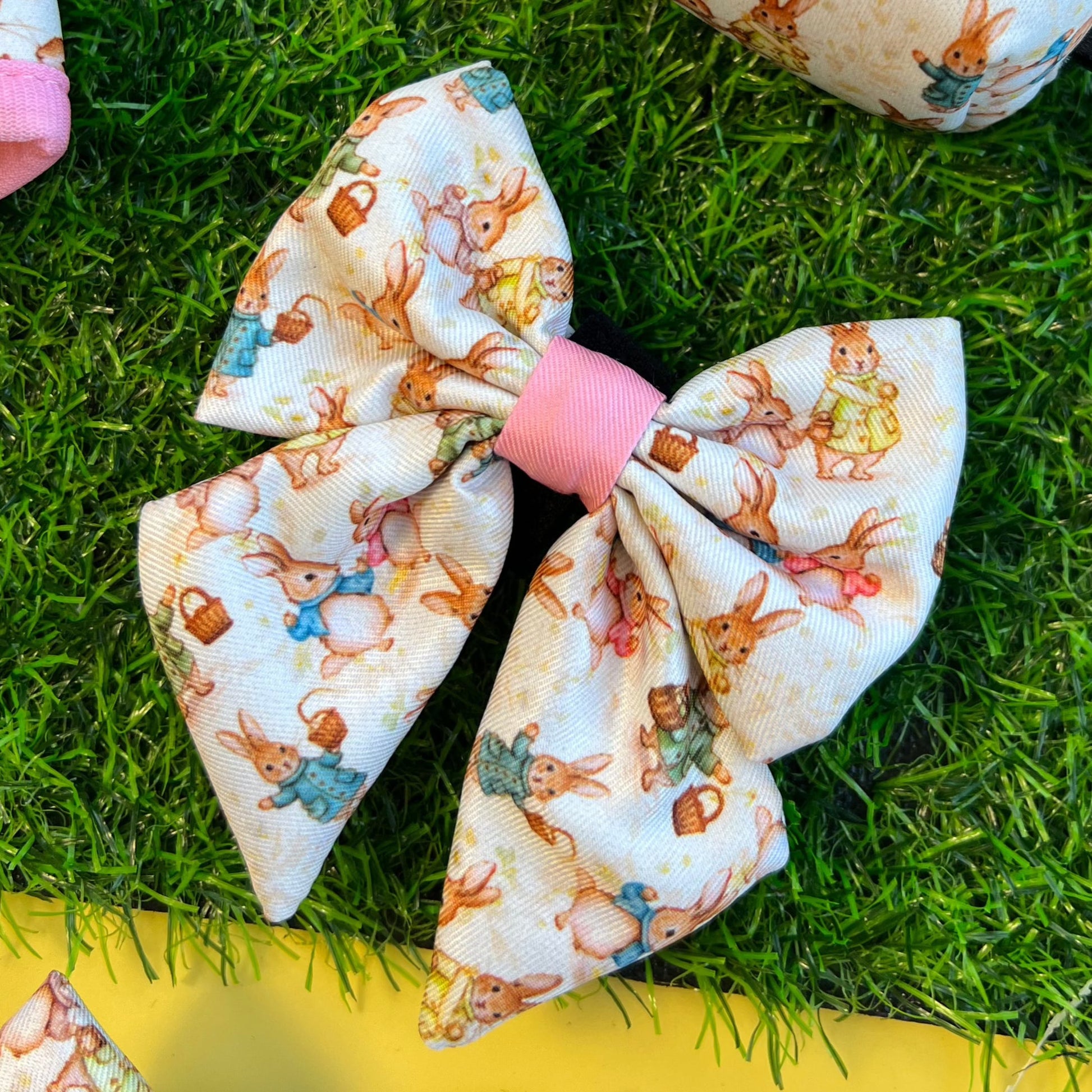 Bunny Tales - Pink, Dog Sailor Bow Tie - The Bark Market
