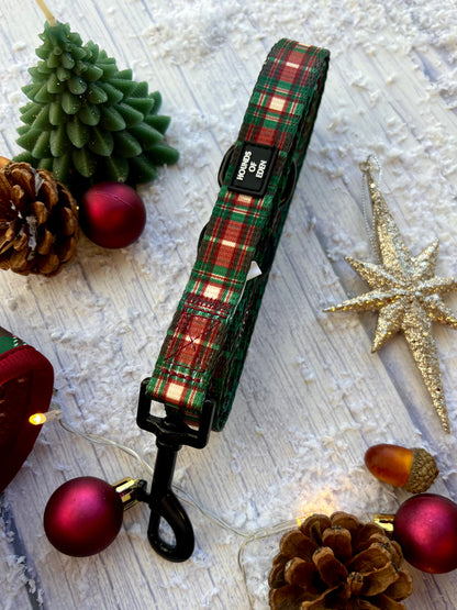 Tartan Me Up - Red & Cream Tartan Design Poop Bag Holder - The Bark Market