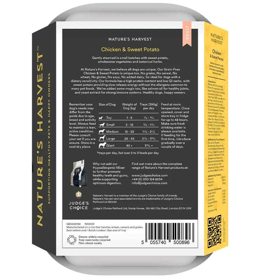 Nature's Harvest Grain Free Adult - Chicken & Sweet Potato - The Bark Market