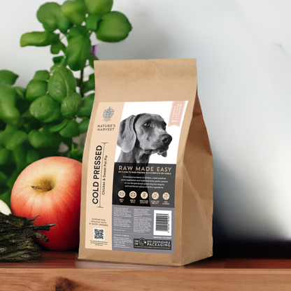 Cold Pressed Chicken and Sweet Potato 3KG Hypoallergenic Dog Food - Raw Made Easy - The Bark Market