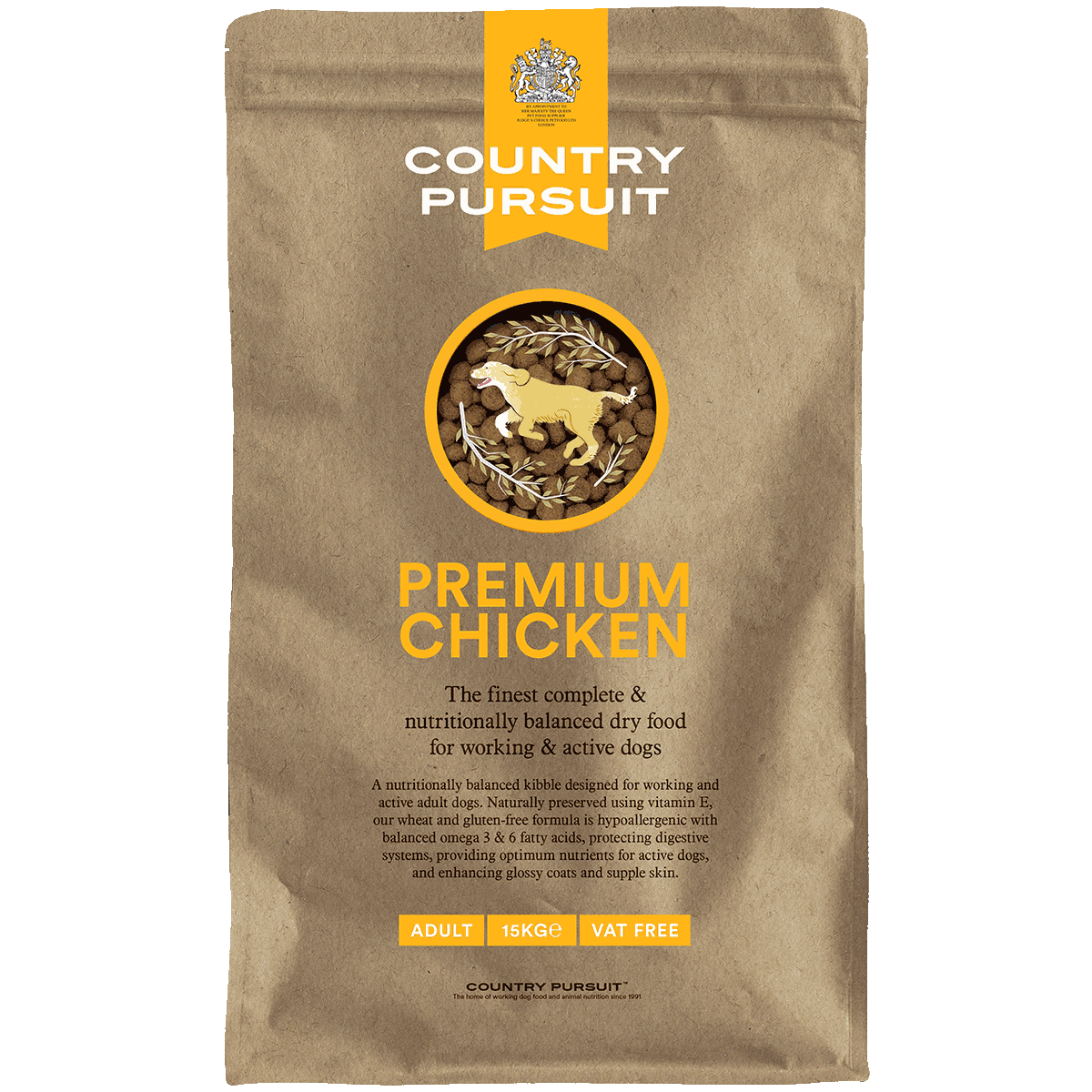Premium Chicken & Rice Adult Dry Dog Food - The Bark Market