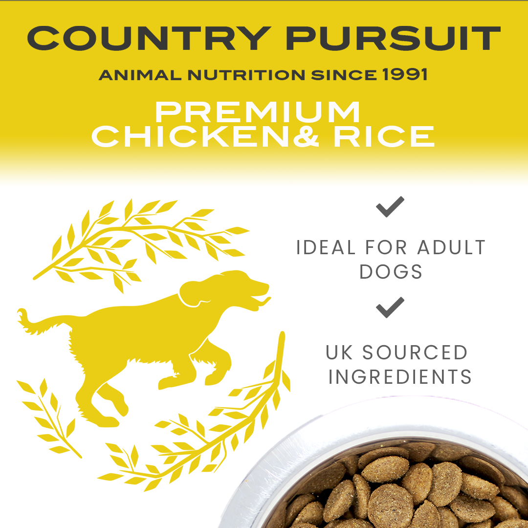 Premium Chicken & Rice Adult Dry Dog Food - The Bark Market