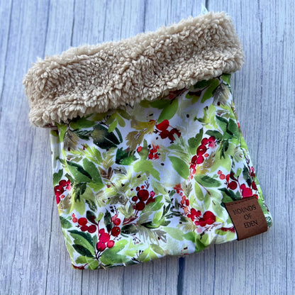 Winter Spruce & Berries Dog Snood - The Bark Market