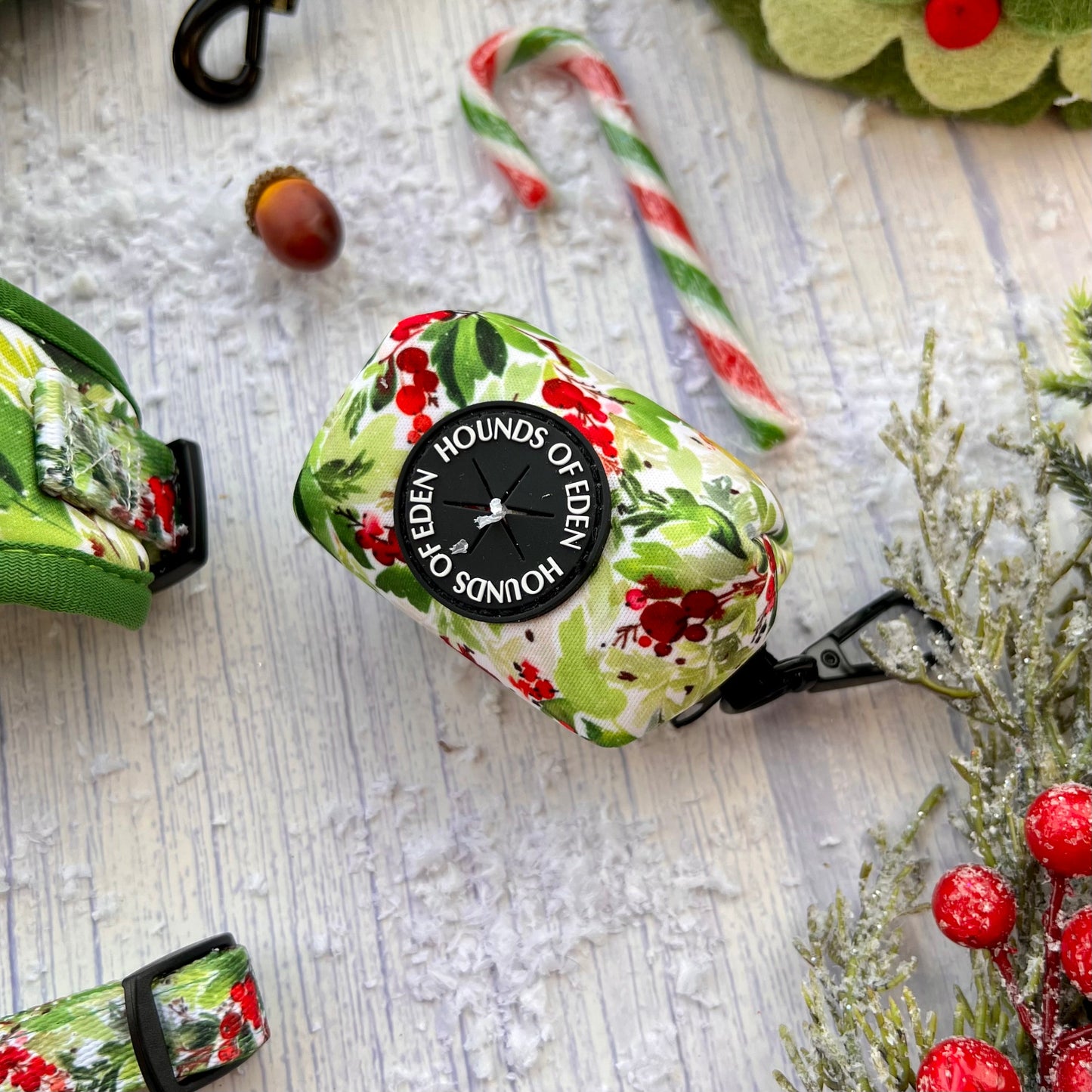 Winter Spruce & Berries Design Dog Harness - The Bark Market