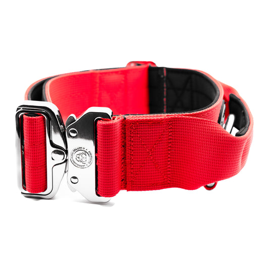 5cm Nylon BTactical™ Collar | Citrus Red - The Bark Market