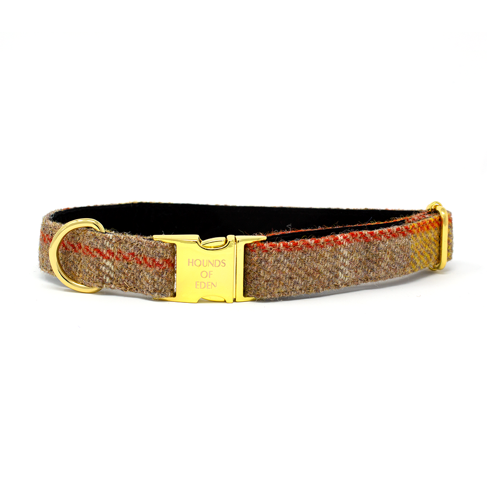 'Honey' - Yellow Check Dog Harness - The Bark Market