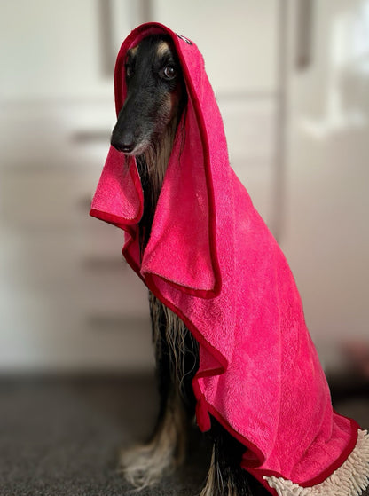 Strawberry Patch - Dog Towel + Carry Bag - The Bark Market