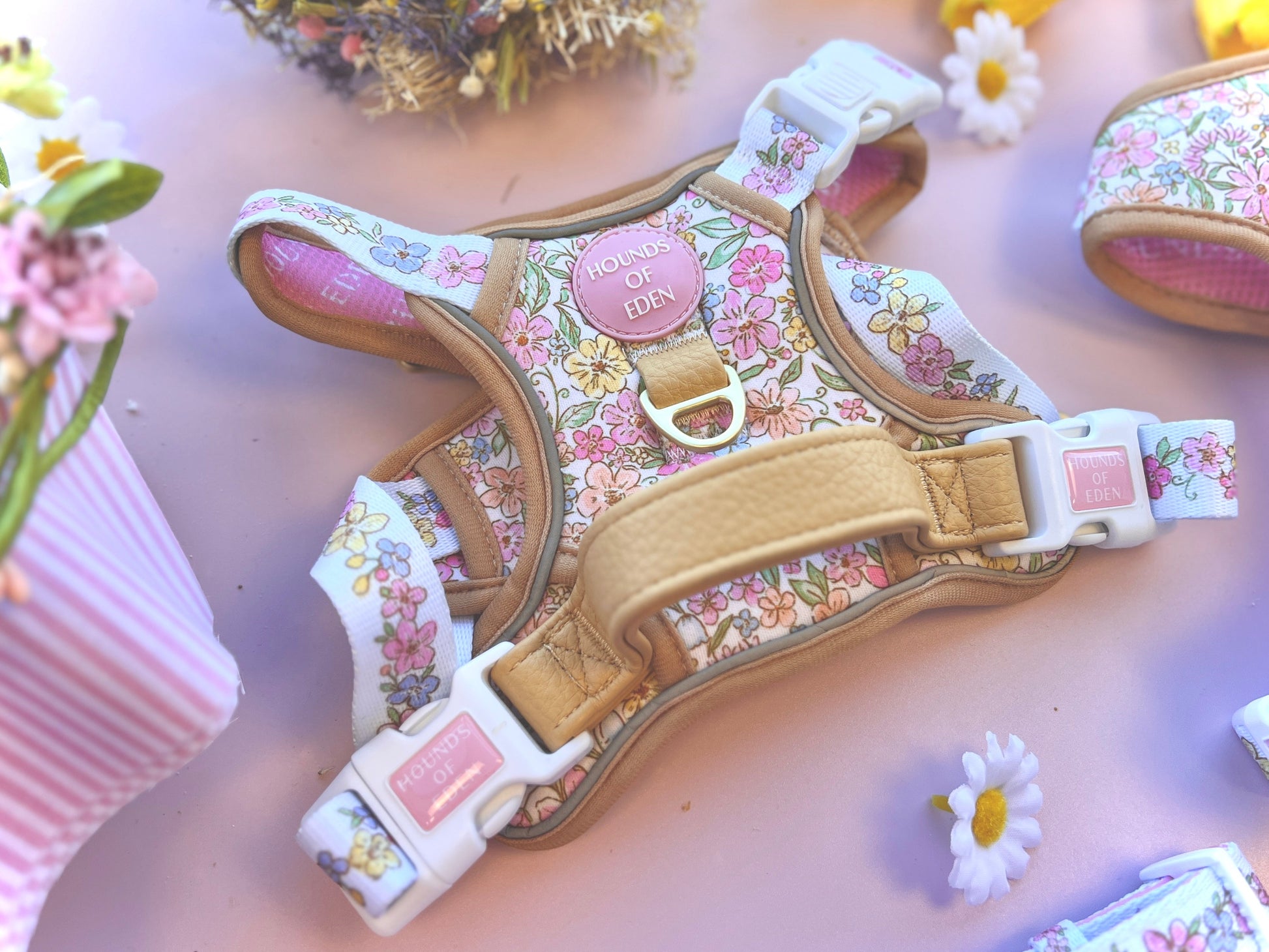 Pastel Petals - Supaw Strong™ Dog Harness (XS-XL) - The Bark Market