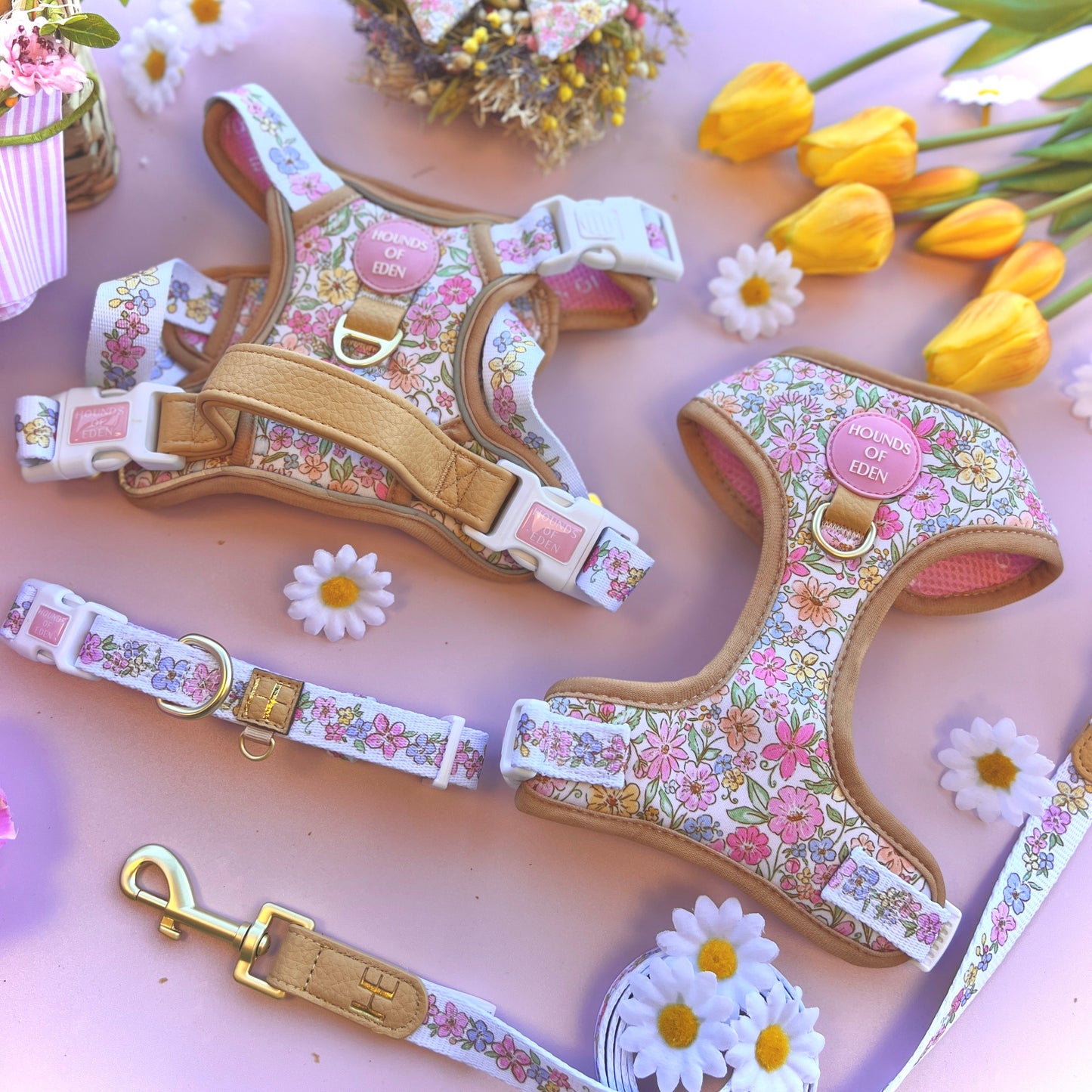 Pastel Petals - Supaw Strong™ Dog Harness (XS-XL) - The Bark Market