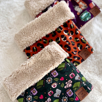Burnt Orange Leopard Dog Snood - The Bark Market