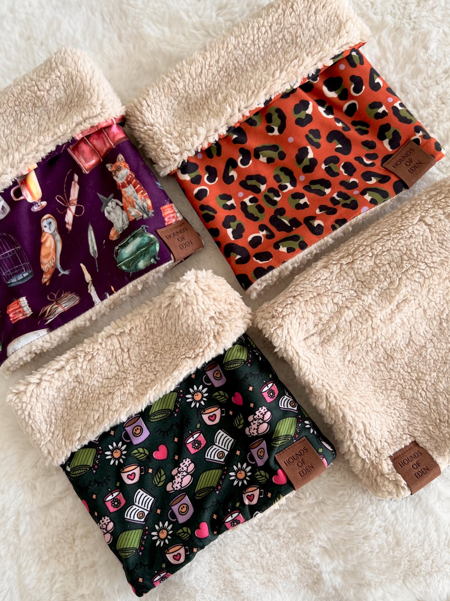 Burnt Orange Leopard Dog Snood - The Bark Market
