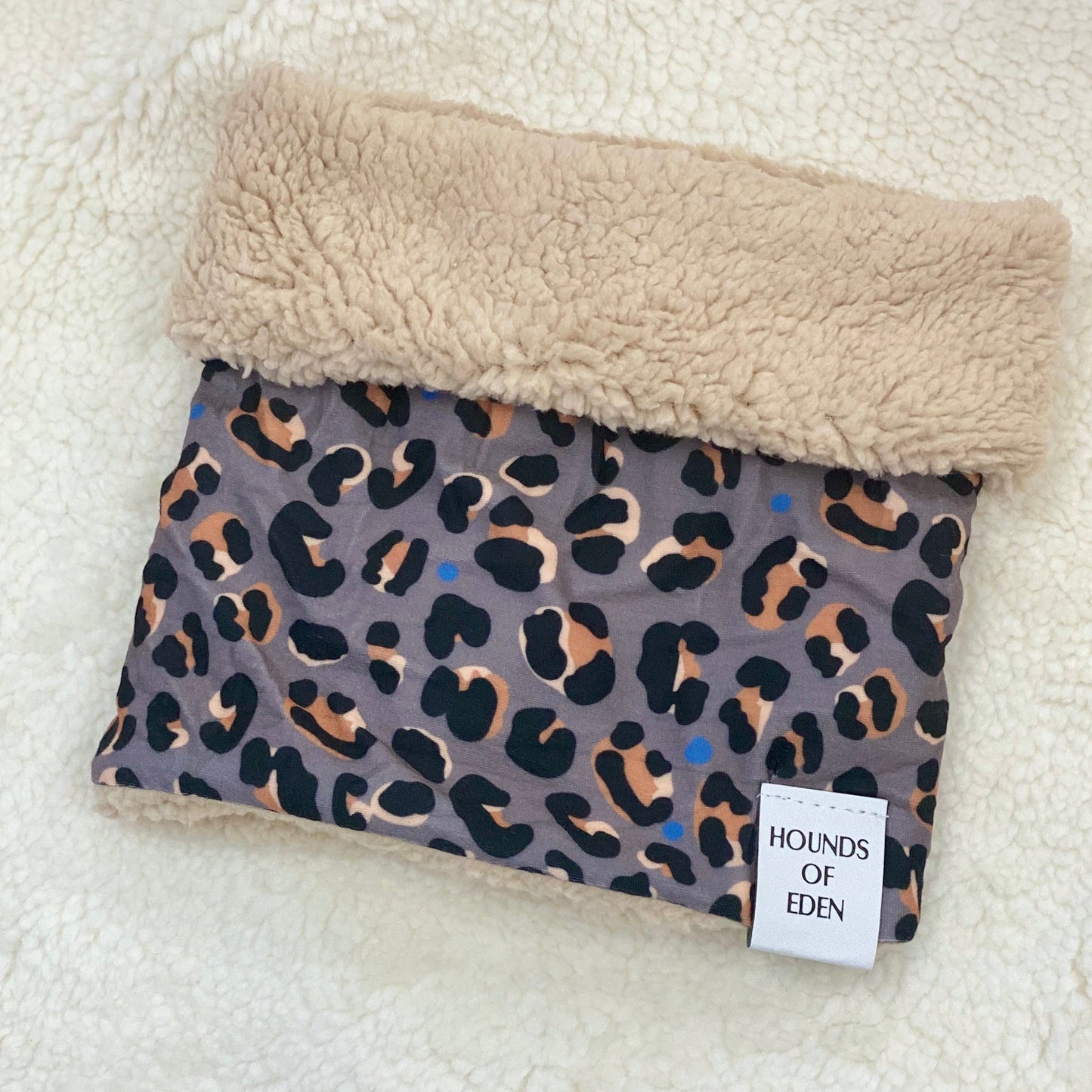 Steel Leopard Dog Snood - The Bark Market