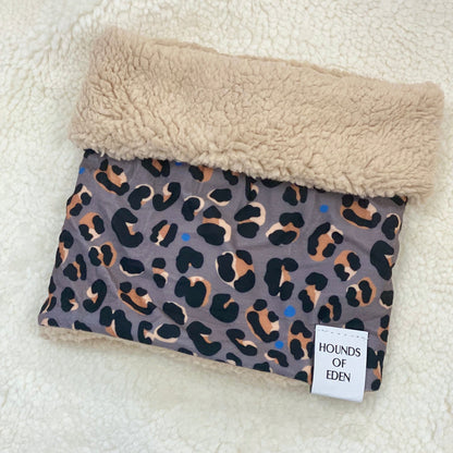 Steel Leopard Dog Snood - The Bark Market