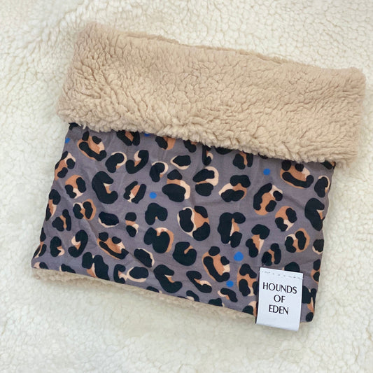 Steel Leopard Dog Snood - The Bark Market