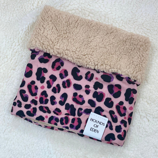 Blushing Leopard Dog Snood - The Bark Market