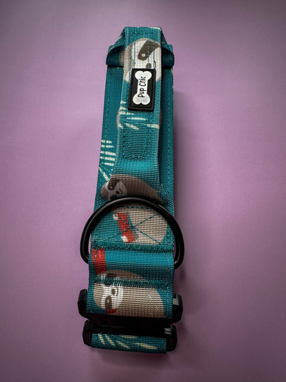 Lazy Sloth Tactical Dog Collar with Handle – Durable & Stylish for Large Dogs - The Bark Market