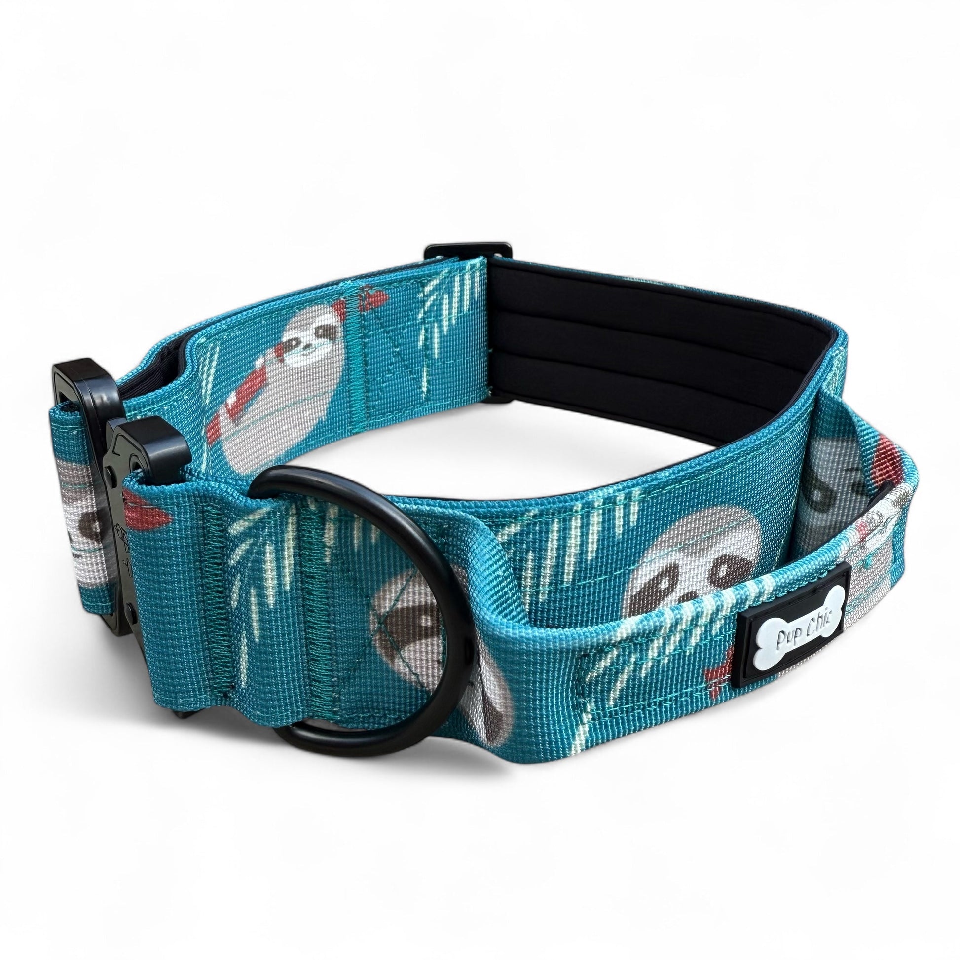 Lazy Sloth Tactical Dog Collar with Handle – Durable & Stylish for Large Dogs - The Bark Market