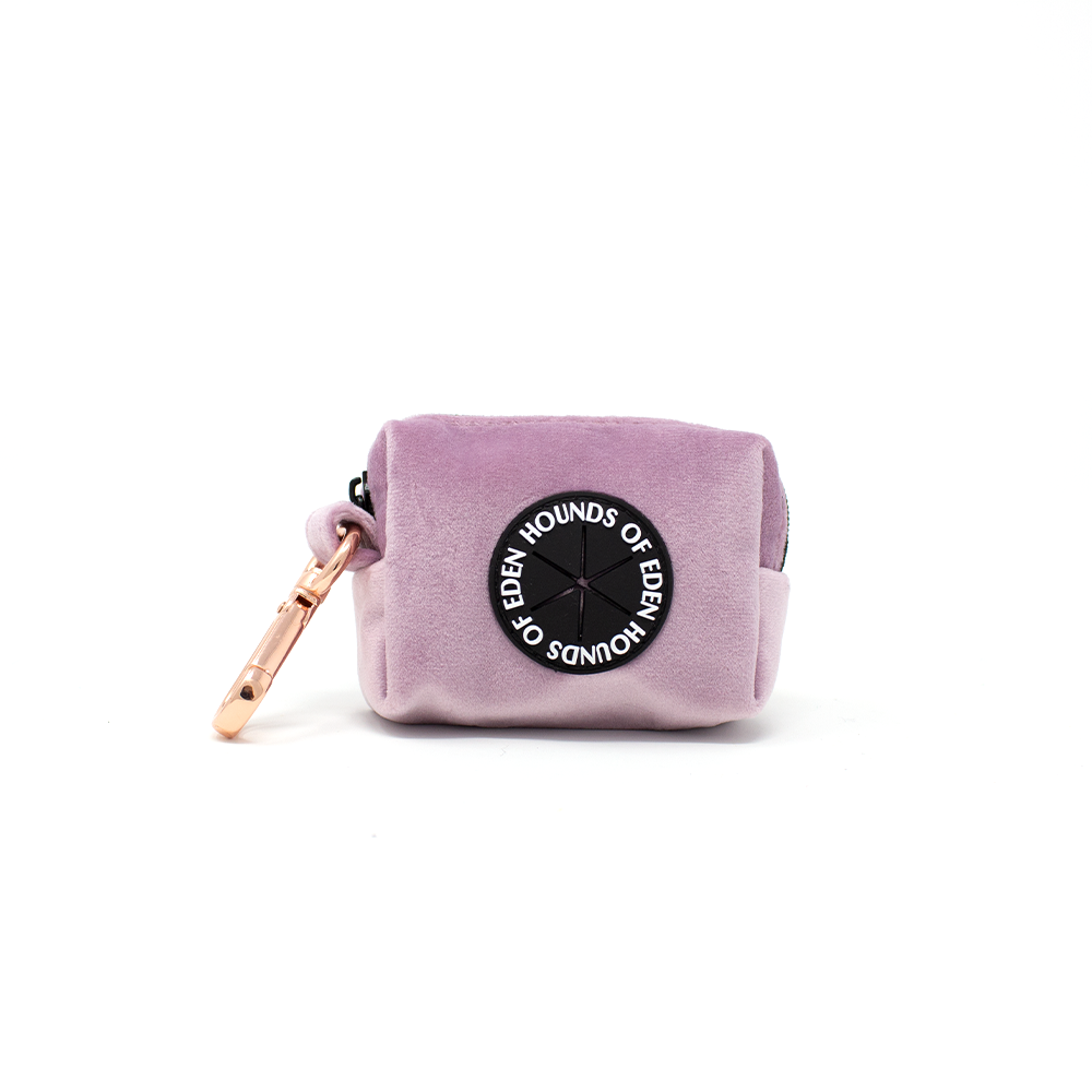 Lilac Dreams - Lilac Velvet Dog Harness with Rose Gold Metal Hardware - The Bark Market