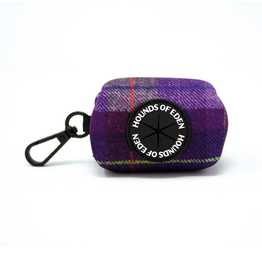 'Molly' - Purple tweed effect Poop/Treat Bag Holder - The Bark Market
