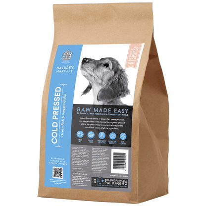 Cold Pressed Ocean Fish and Sweet Potato 3KG Hypoallergenic Dog Food - Raw Made Easy - The Bark Market