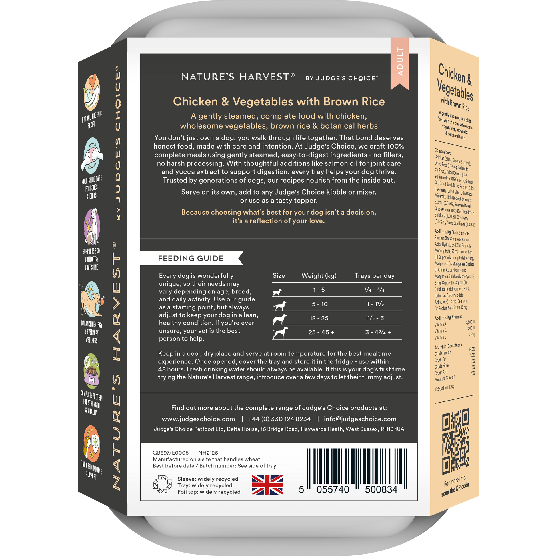Chicken & Vegetables with Brown Rice Wet Dog Food - Adult - The Bark Market