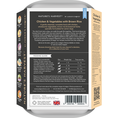 Chicken & Vegetables with Brown Rice - Senior - The Bark Market