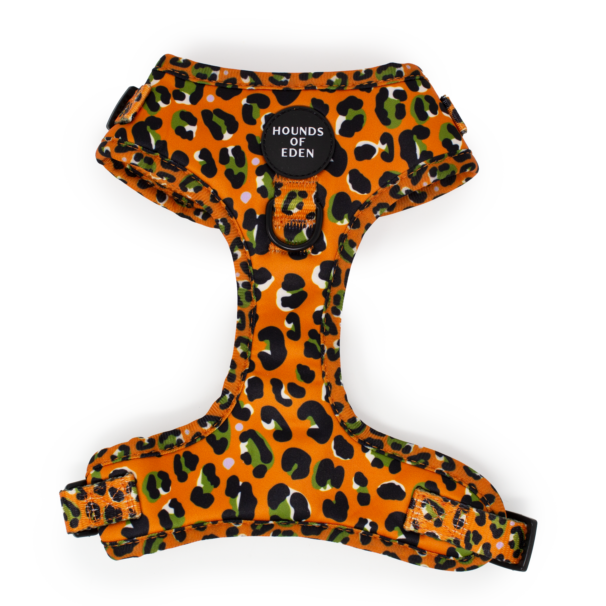 Burnt Orange Leopard Design Dog Harness - The Bark Market