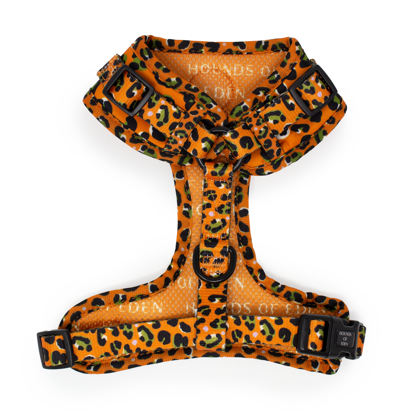 Burnt Orange Leopard Design Dog Harness - The Bark Market