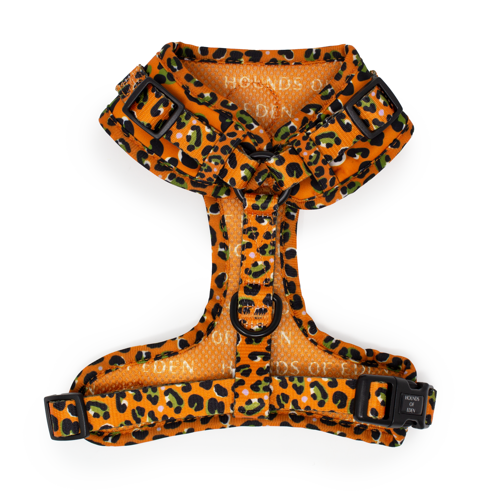 Burnt Orange Leopard Design Dog Harness - The Bark Market