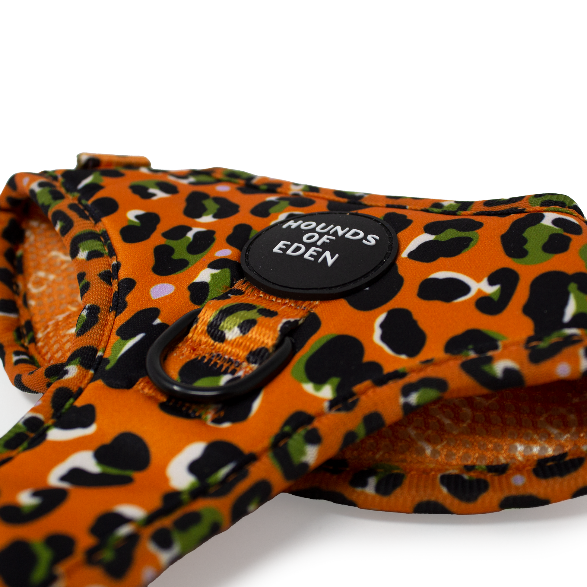 Burnt Orange Leopard Design Dog Harness - The Bark Market