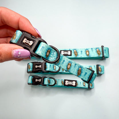 Otterly Lovely Dog Collar 🦦💙 - The Bark Market