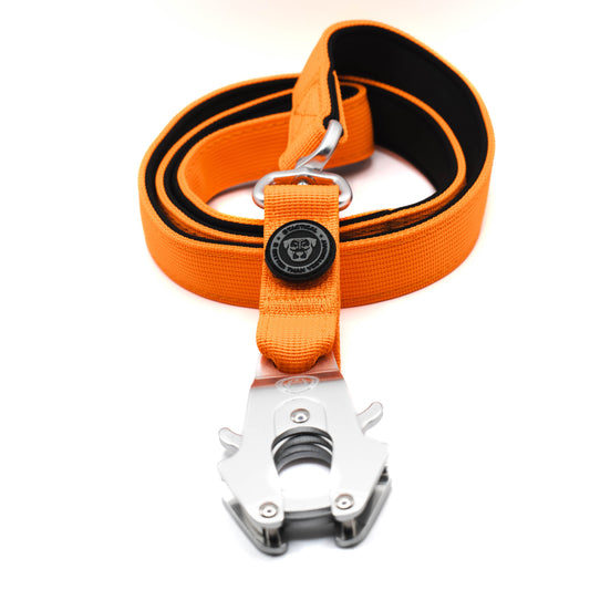 Nylon BTactical™ Frog Clip Lead | Citrus Orange - The Bark Market