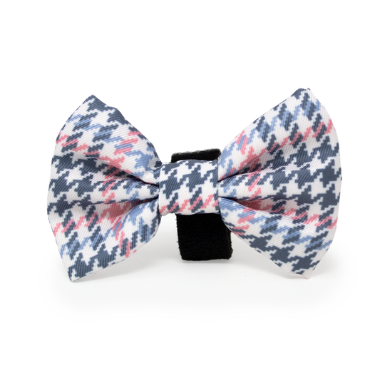 Pink Houndstooth Design Dog Bow Tie - The Bark Market
