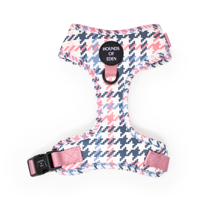 Pink Houndstooth Dog Harness (XXS-XS) - The Bark Market