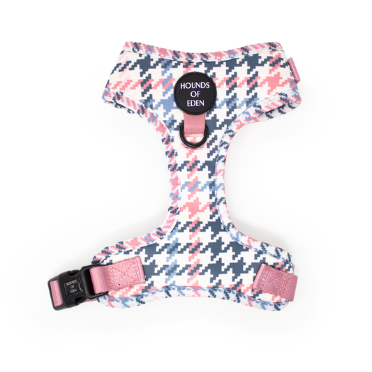 Pink Houndstooth Dog Harness (XXS-XS) - The Bark Market