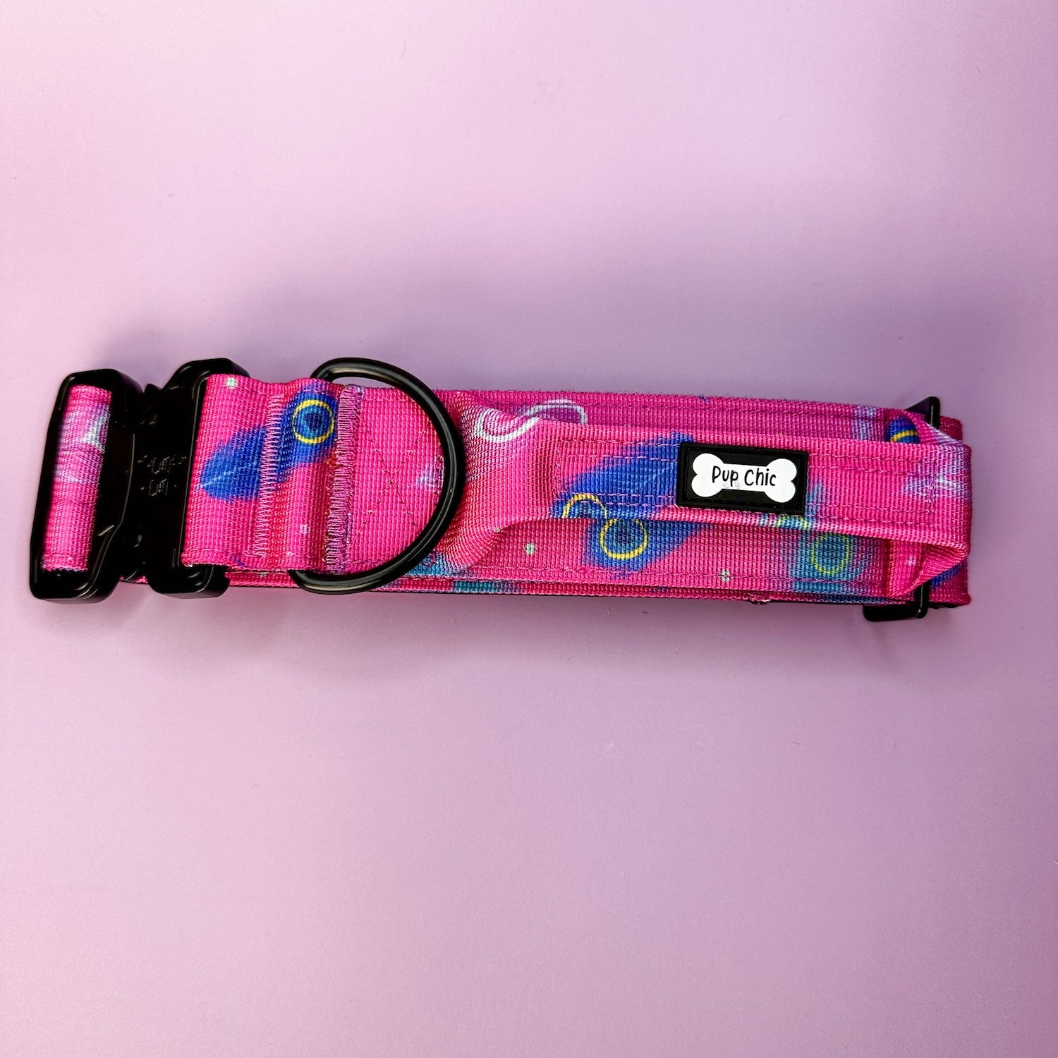 Peacock Power Tactical Dog Collar with Handle – Stylish & Strong for Large Dogs - The Bark Market