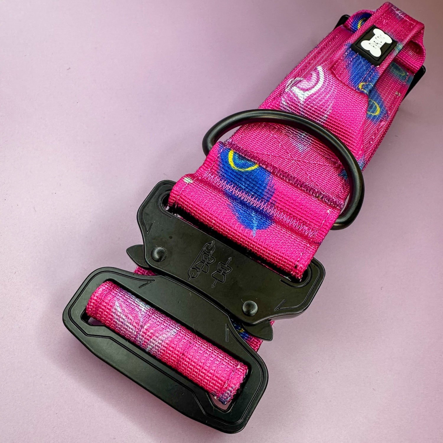 Peacock Power Tactical Dog Collar with Handle – Stylish & Strong for Large Dogs - The Bark Market