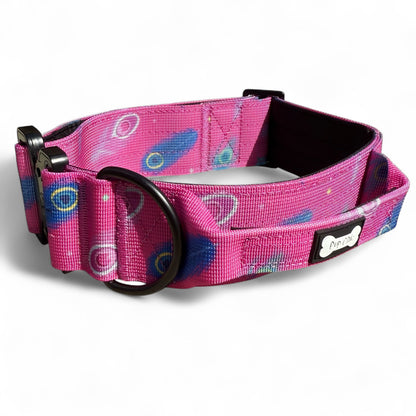 Peacock Power Tactical Dog Collar with Handle – Stylish & Strong for Large Dogs - The Bark Market