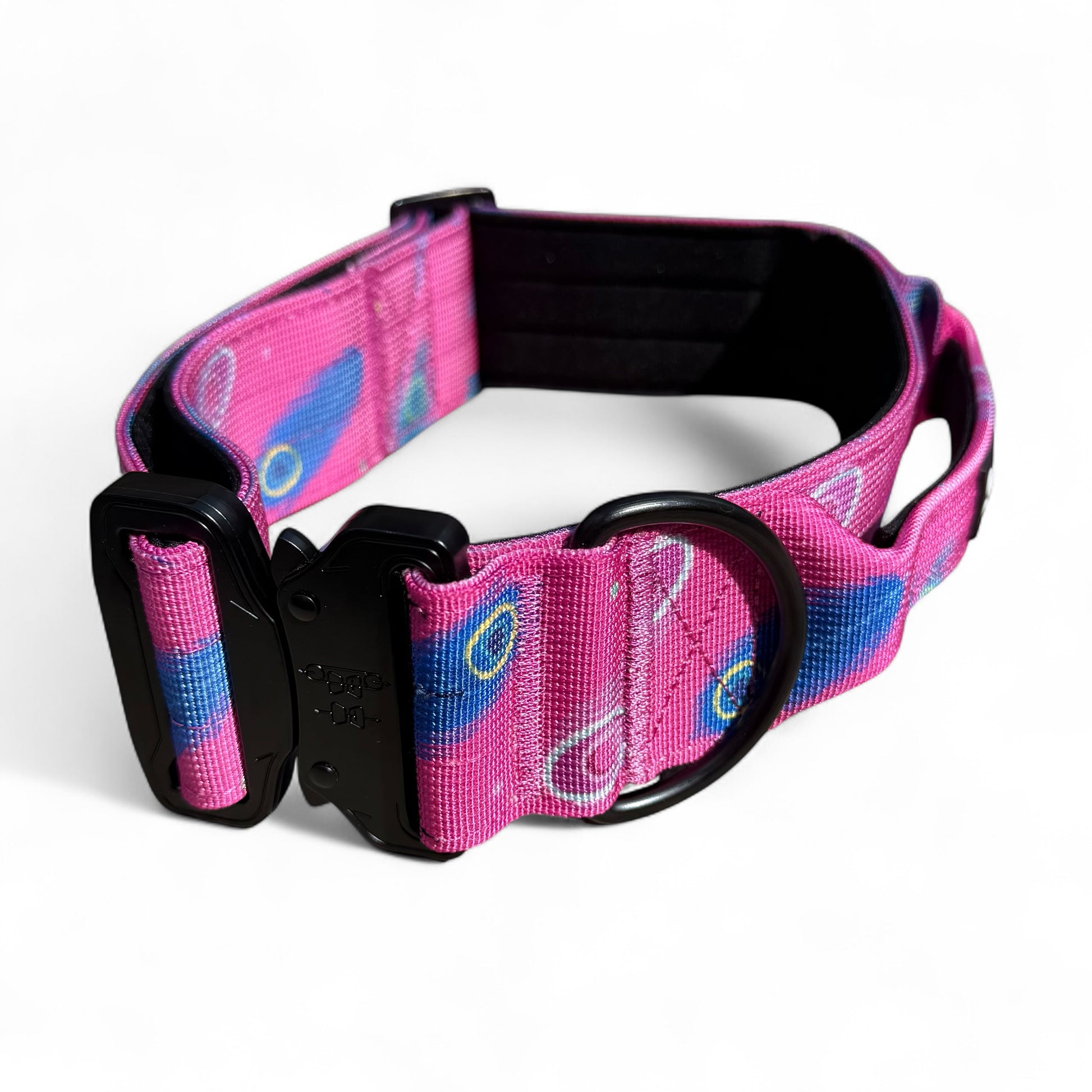 Peacock Power Tactical Dog Collar with Handle – Stylish & Strong for Large Dogs - The Bark Market